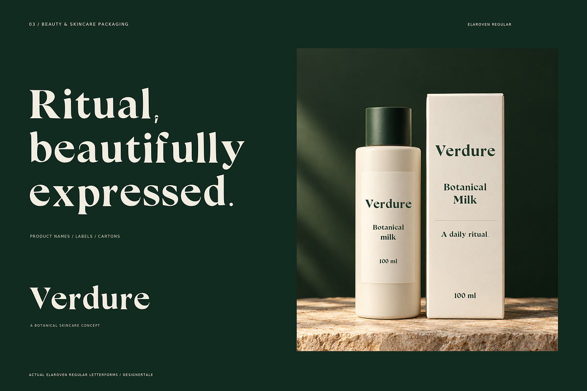 ELAROVEN – Editorial Serif Font, a Serif Font by Designertale (Photo 4 of 12)