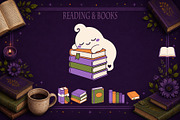 49 Cozy Halloween Ghost Illustration, a Seasonal Illustration by Christine Krahl (Thumbnail 8 of 18)