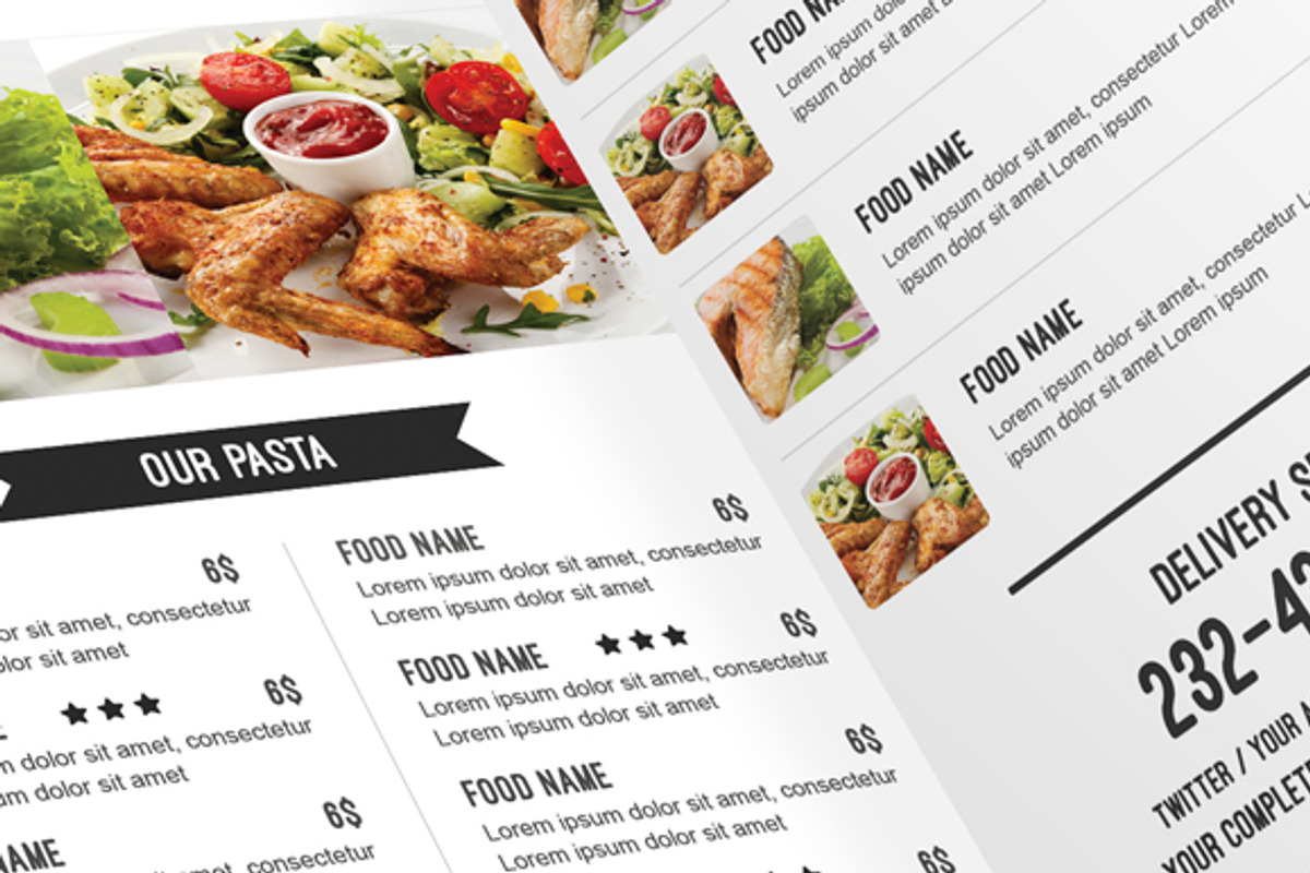 Simple & Clean Food Menu, a Brochure Template by Nody4Design (Photo 5 of 5)