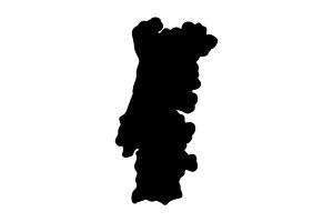Portuguese continent solid icon, a Solid Icon by Creative priyanka