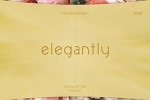 Elegantly - sans elegant font