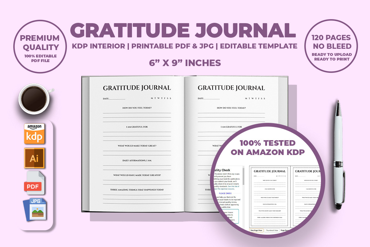 Bedtime Journal KDP Interior, a Templates & Theme by M9 Design (Photo 2 of 3)