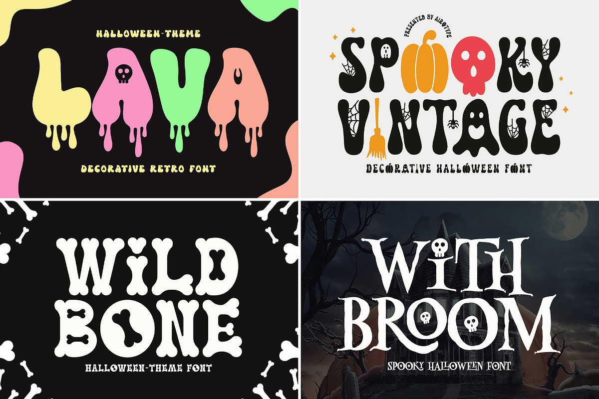 Halloween Font Bundle 8 Spooky Fonts, a Serif Font by Airotype (Photo 2 of 5)