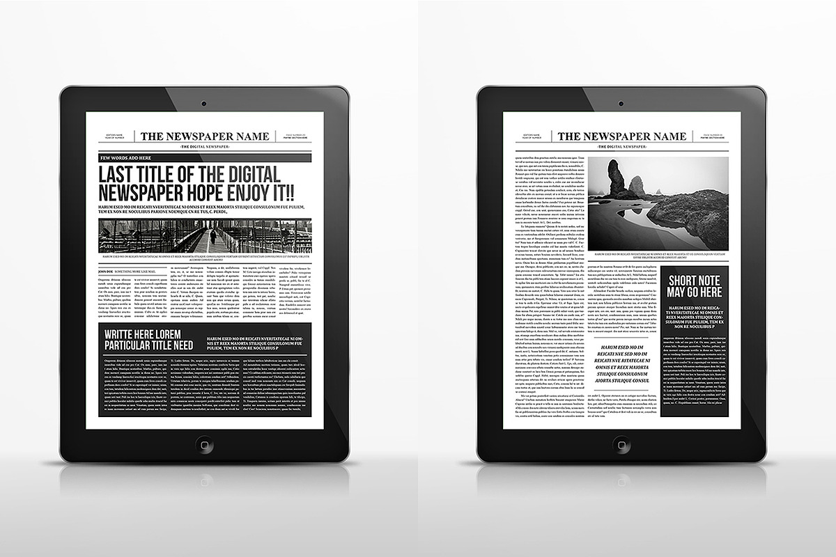 The Digital Newspaper, a Magazine Template by Luuqas Design (Photo 9 of 10)