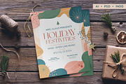 Holiday Flyer+Social - PSD AI INDD, a Flyer Template by Everyday Monster Creative (Thumbnail 1 of 4)