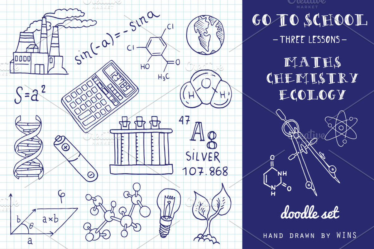 Go to School. Doodle set №2, an Education Illustration by WINS Doodle shop (Photo 1 of 10)