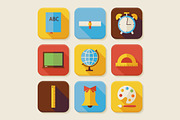 Education School Vector Flat Icons, an Icon by Anna_leni (Thumbnail 4 of 7)