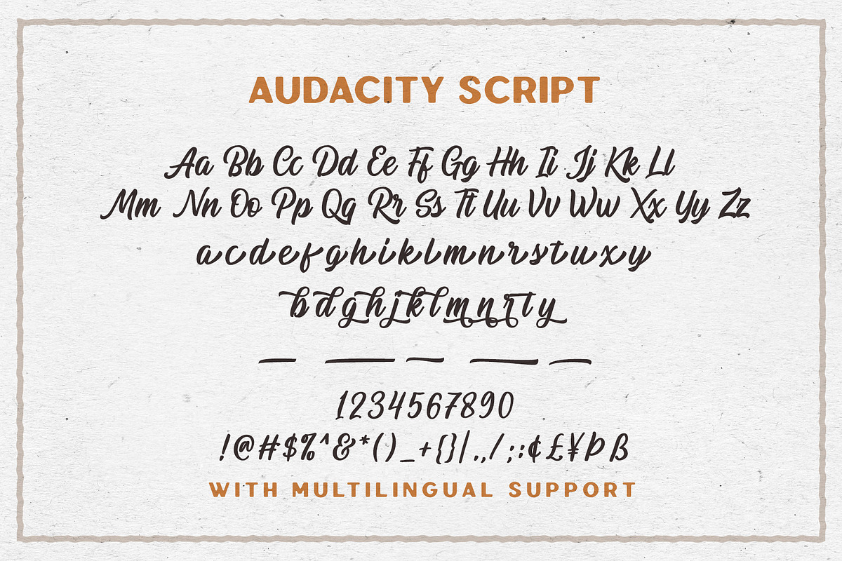 Audacity - Font Duo (+EXTRAS), a Sans Serif Font by Sarid Ezra (Photo 11 of 12)