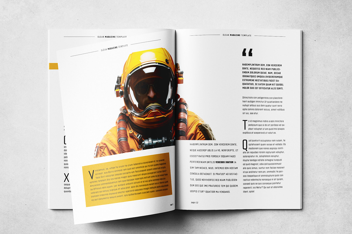 Magazine Print Layout, a Magazine Template by Grkic Creative (Photo 7 of 13)