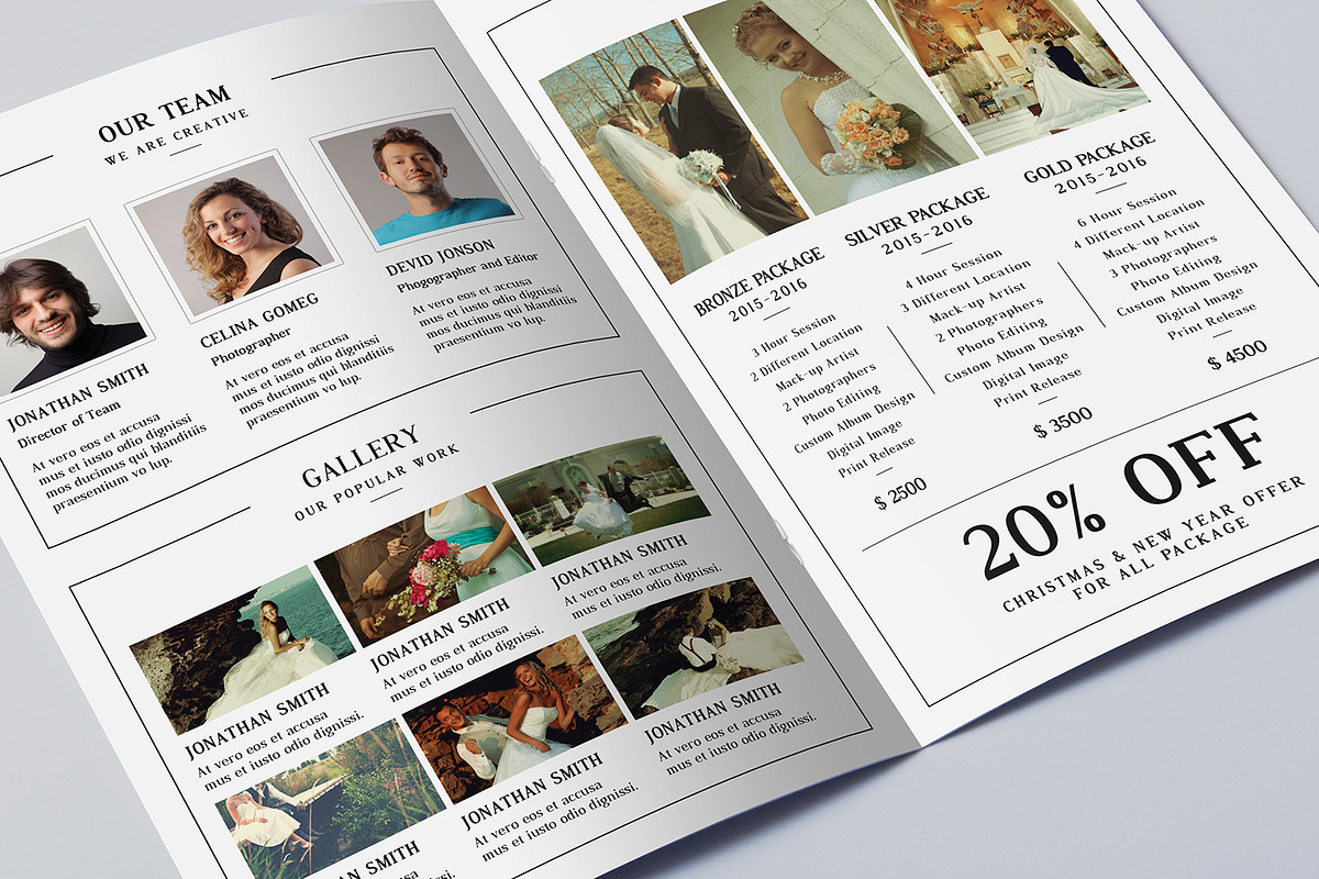 Photography Brochure Template, a Brochure Template by SmmrDesign (Photo 2 of 5)