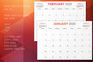 Monthly Planner 2020