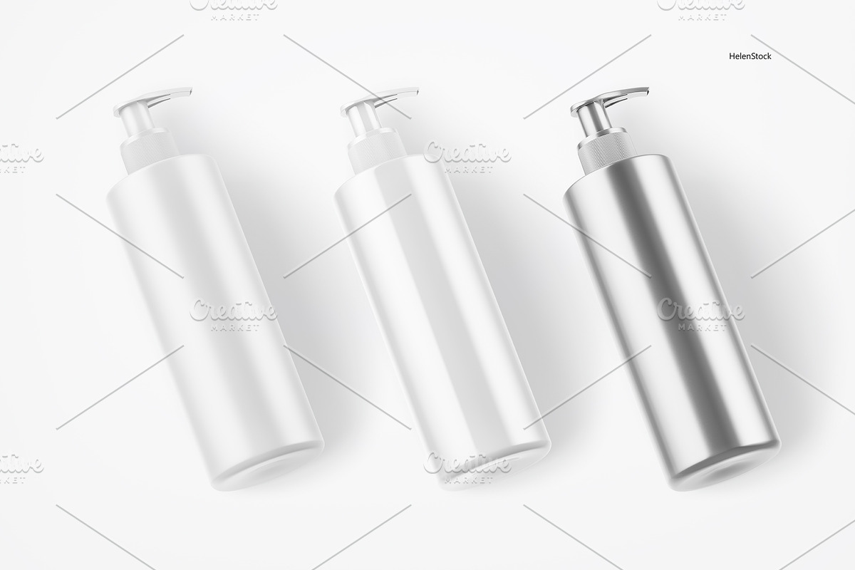 Soap Bottle Mockup - Halfside View, a Pens & Pencil Mockup by HelenStock (Photo 7 of 8)