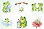 Frog Nursery Clipart Sublimation, an Illustration by Creative Art (Thumbnail 5 of 10)
