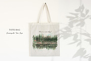 Watercolor Pine Trees & Lake, an Illustration by Yorda Studio (Thumbnail 13 of 13)