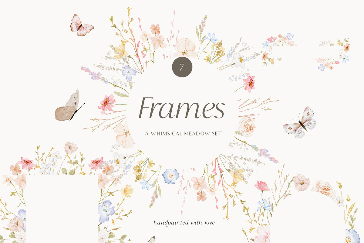 Watercolor dreamy Wildflowers Set, a Decorative Illustration by Grace Noboa Illustrations (Photo 6 of 15)