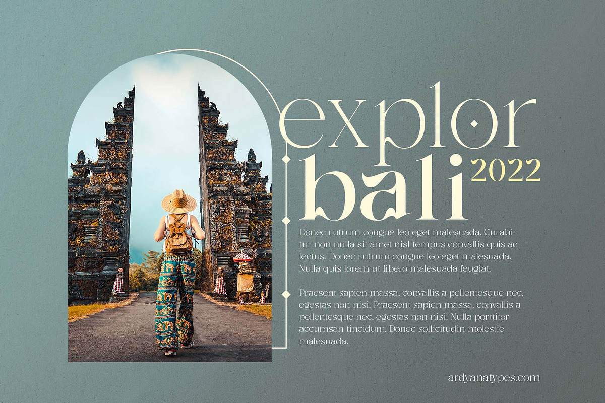 Negaroa - Aesthetic Serif, a Serif Font by Ardyanatypes (Photo 4 of 12)