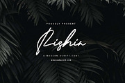 Rishin, a Script Font by Zelda Graphic (Thumbnail 1 of 7)