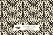 Coffee Colors Pattern, a Wallpaper Graphic by Bloomart Studio (Thumbnail 1 of 6)