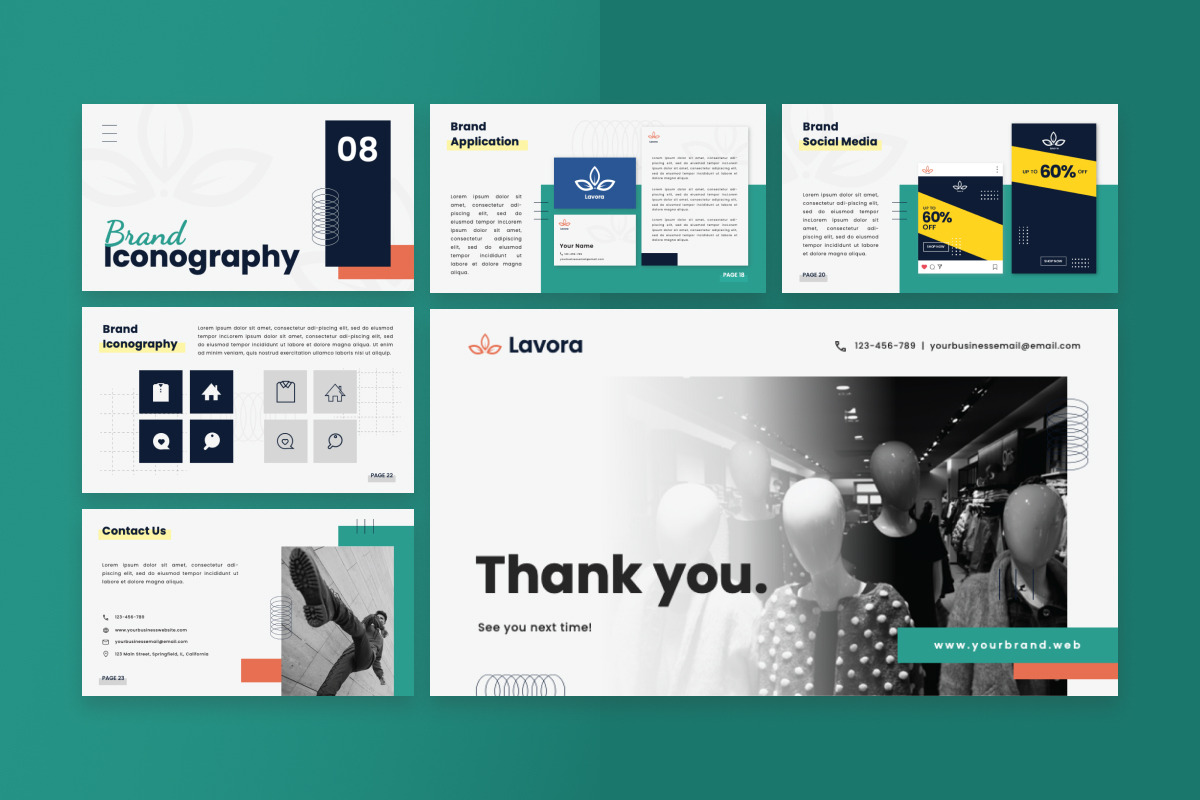 Fashion Brand Guideline Presentation, a Presentation Template by twinstd (Photo 4 of 4)