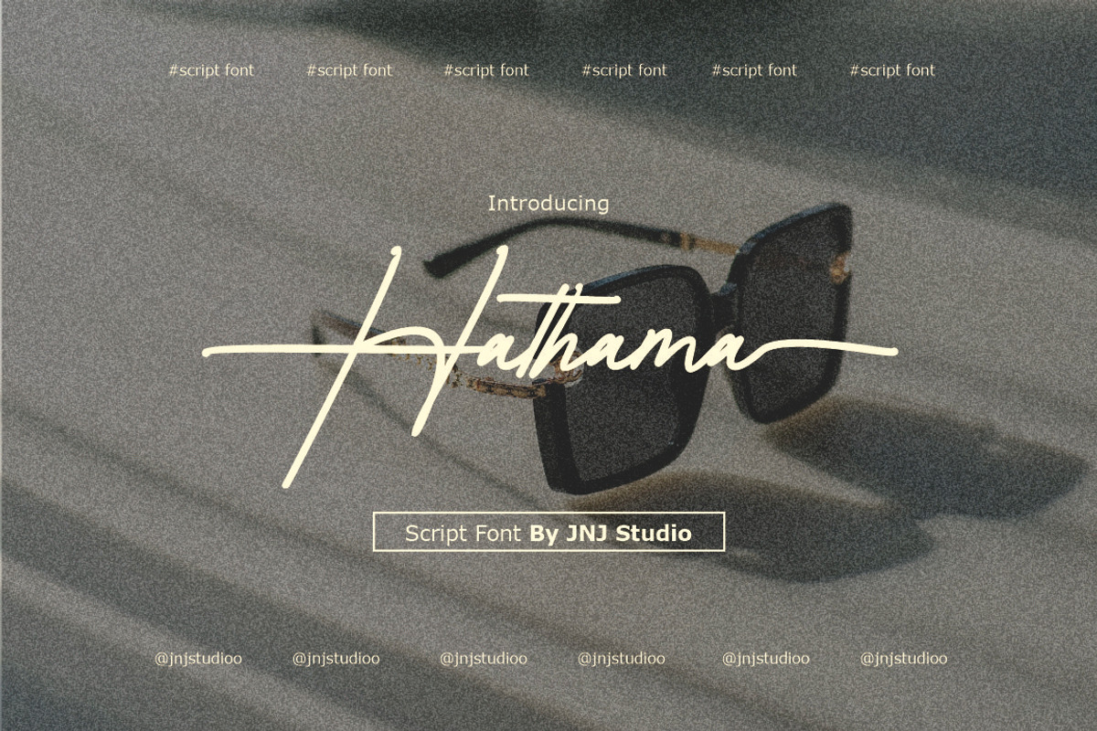 Hathama, a Handwritten Font by JNJ Studio (Photo 1 of 11)