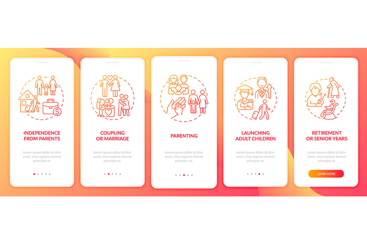 Launching adult children app page, a Templates & Theme by IMG Visuals
