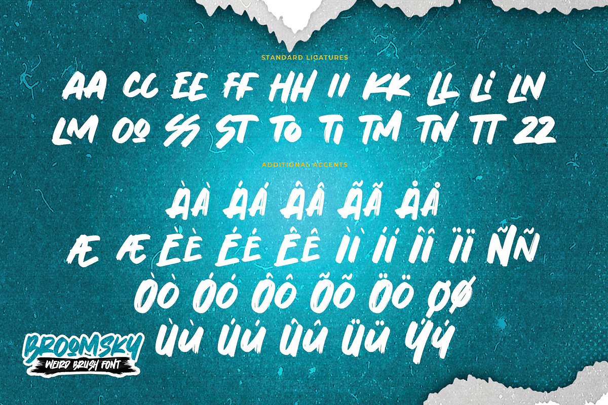 Broomsky – Weird Brush Font, a Handwritten Font by Almarkhatype (Photo 7 of 8)