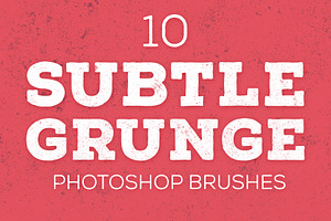 10 Subtle Grunge Photoshop Brushes