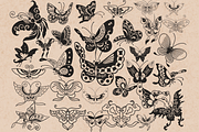 Butterfly Stamps for Procreate, a Brush Add-On by TheWhiteCatLab (Thumbnail 4 of 8)