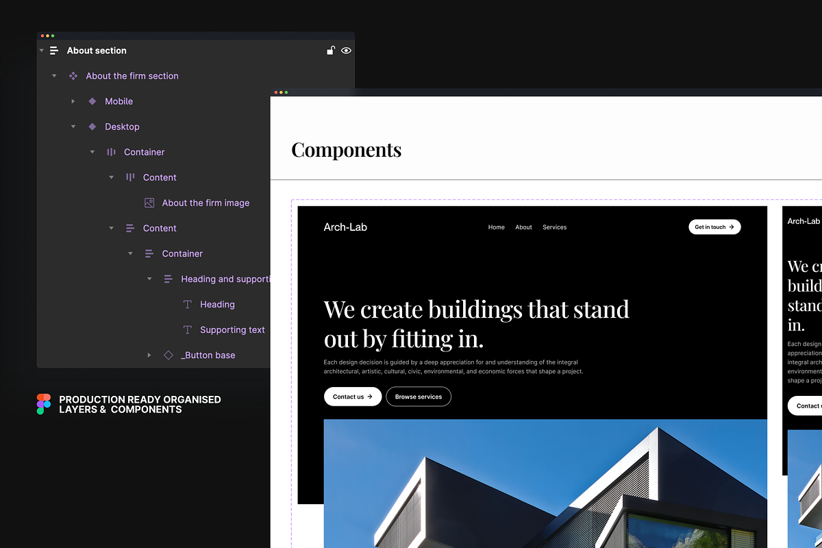 Arch-Lab Portfolio UI Kit, an UI Kit Template by Skaler Lab (Photo 6 of 6)