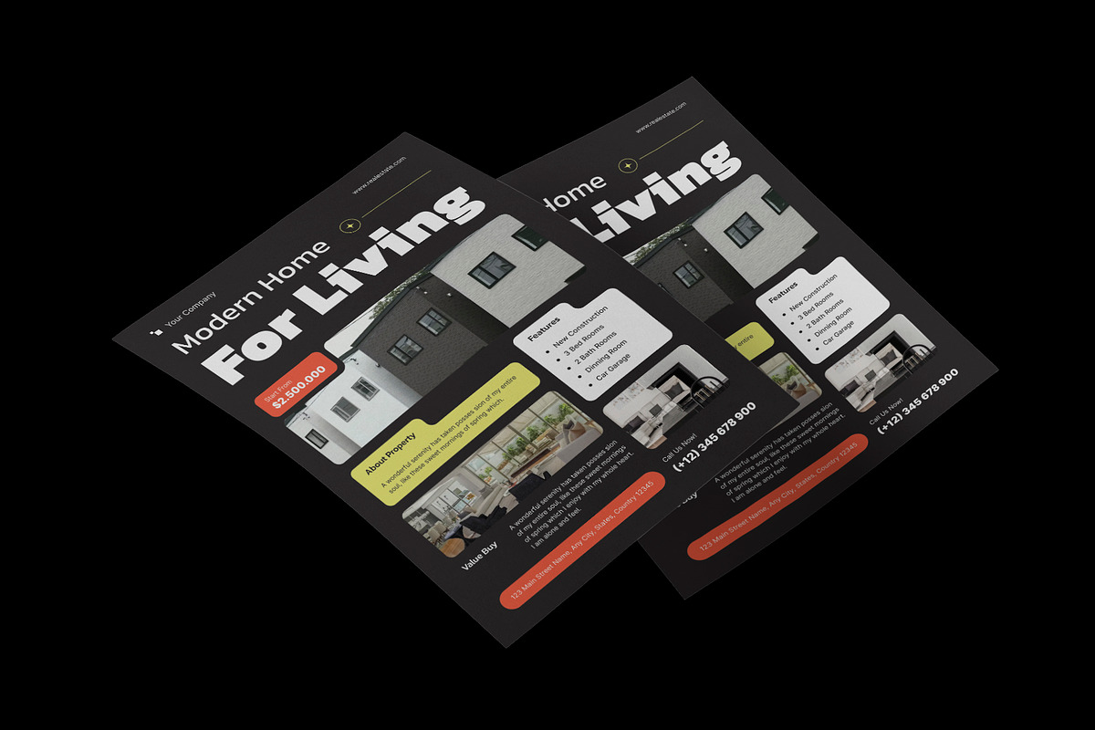 Real Estate Flyer, a Flyer Template by Neermana (Photo 3 of 4)