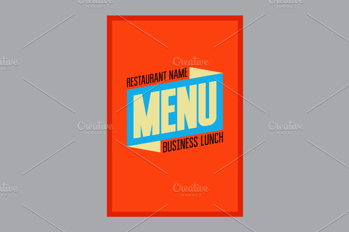 Business Lunch Menu vector designs., a Food Illustration by PoPaShop (Photo 9 of 10)