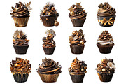 Sticker Chocolate Cupcake, an Illustration by DreamArtGraphic (Thumbnail 3 of 5)