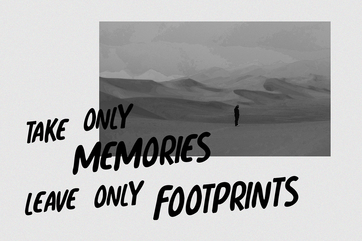 Ramsipe Carbion Bold Gritty Handmade, a Handwritten Font by Maulana Creative (Photo 4 of 7)