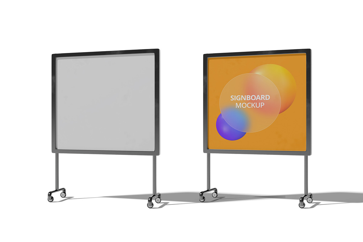 Signboard Mockup, an Advertising Mockup by GraphicsPixel (Photo 2 of 4)