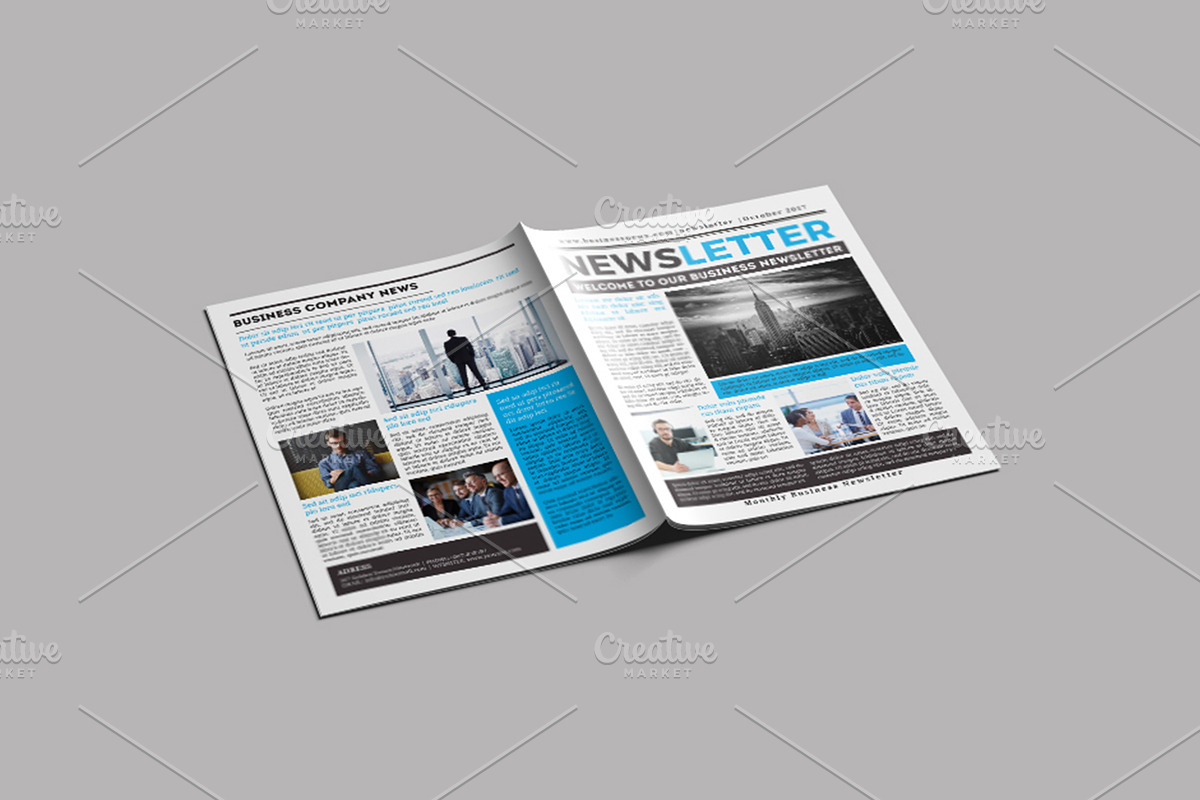 Business Newsletter Template V751, a Brochure Template by Template Shop (Photo 2 of 9)