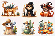 Halloween Desert Cat Clipart, an Illustration by Dream Creation (Thumbnail 3 of 7)