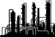 Industrial Factory Silhouette Bundle, an Illustration by Designs_River (Thumbnail 2 of 45)