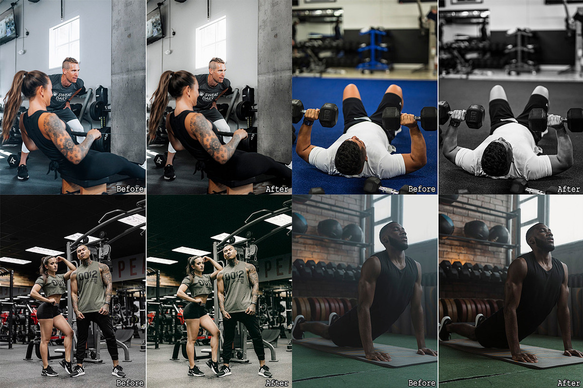 45 Moody Gym Lightroom Presets, a Preset Add-On by Presets by Yevhen (Photo 8 of 9)