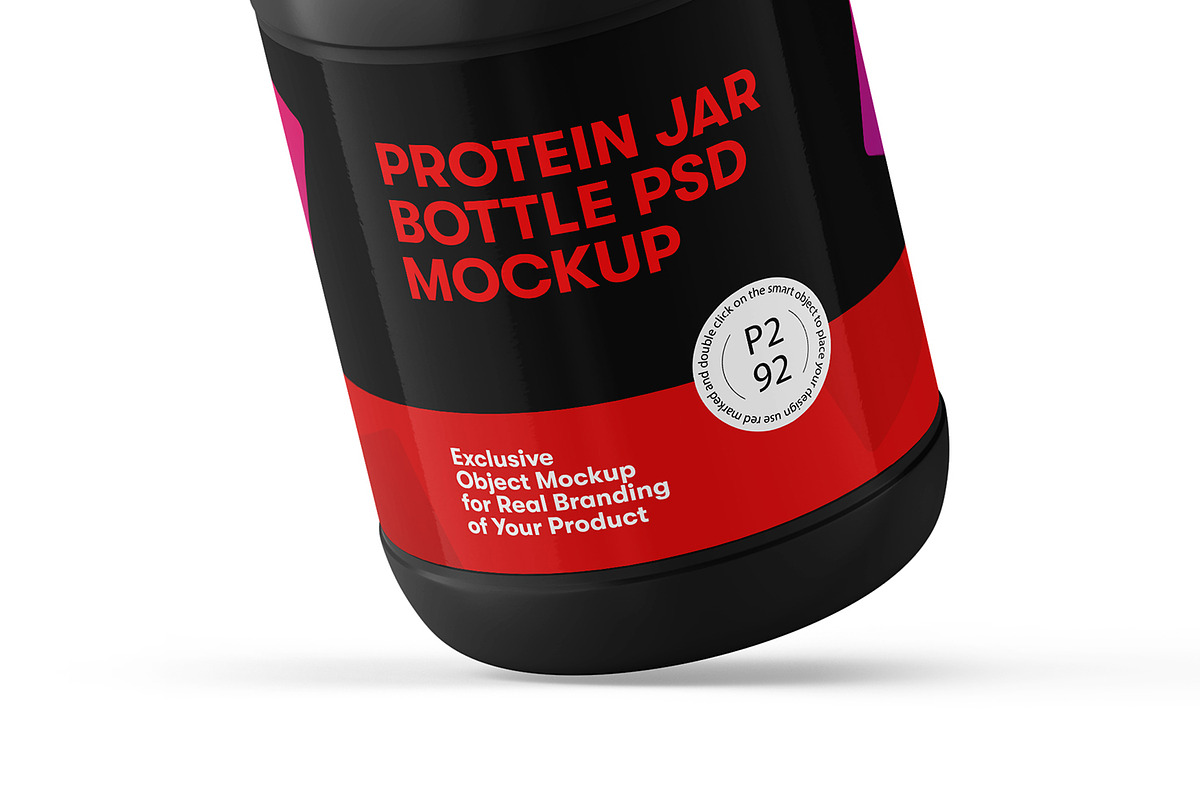 Protein Jar Bottle Mockup, a Cups & Container Mockup by Ram Studio (Photo 7 of 17)