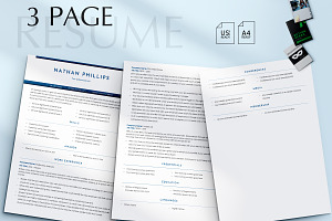 Editable Resume Word, Docs & Pages