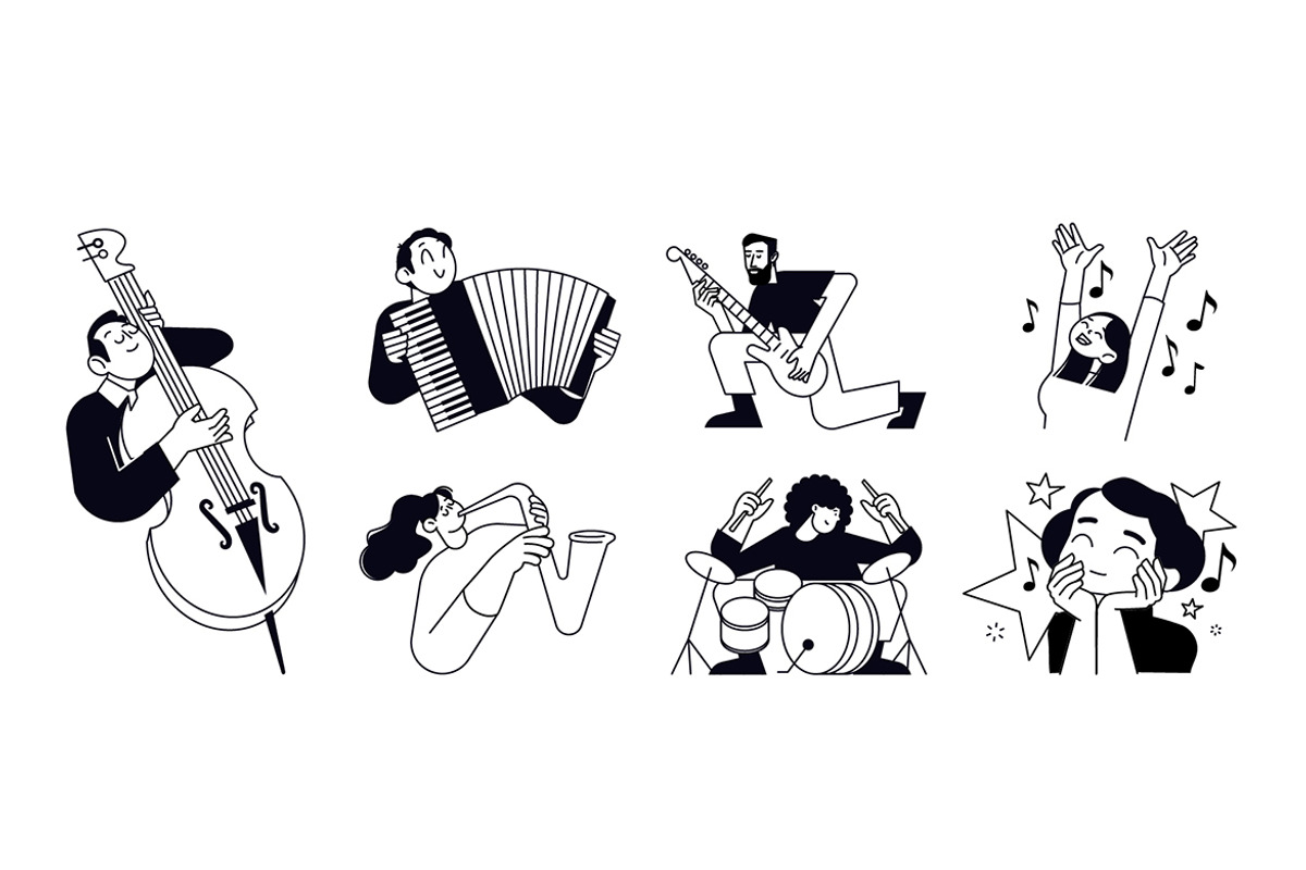People and music, a Person Illustration by PureSolution (Photo 3 of 6)