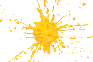 Splash yellow paint