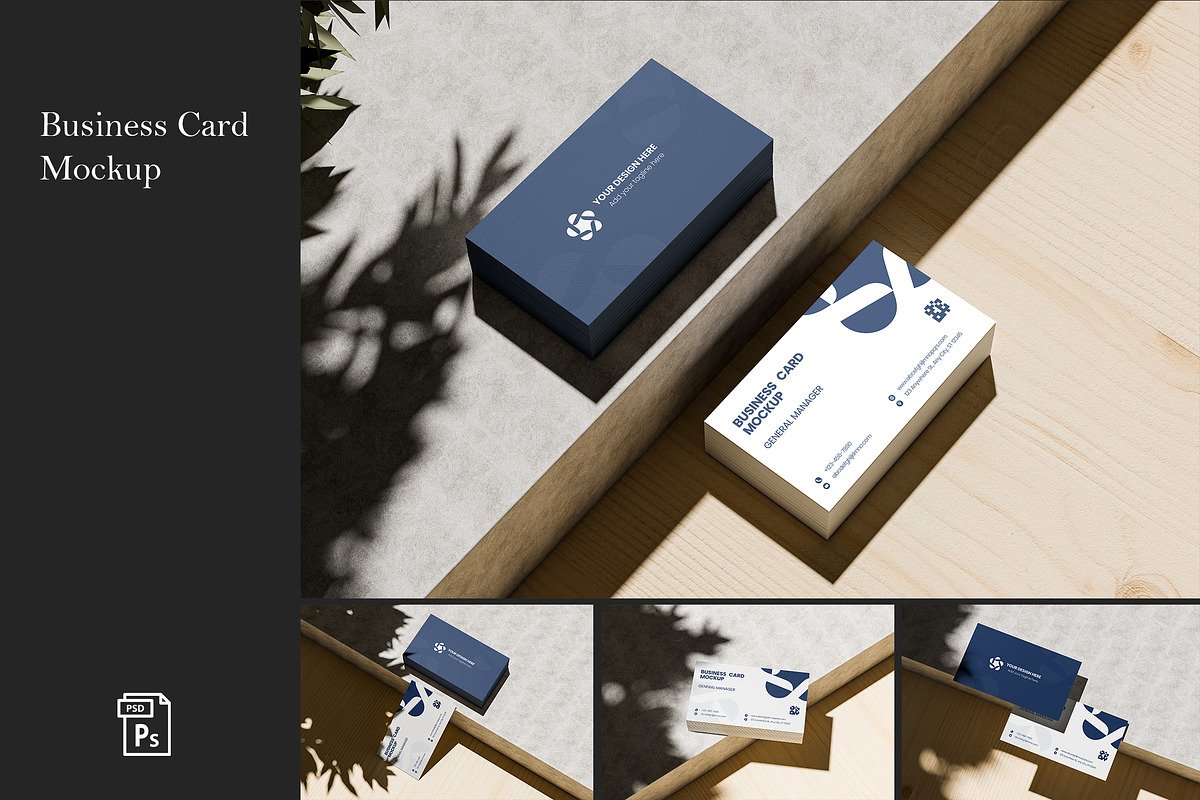 Business Card Mockup, an Advertising Mockup by SimpangGraphics (Photo 1 of 6)