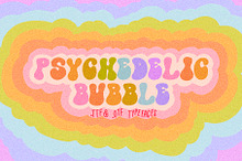 Psychedelic Bubble 70s Font