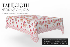 Square Tablecloth With Smart Objects