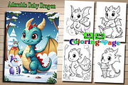 Adorable Baby Dragon Coloring Page, an Arts & Entertainment Photo by Wow Magic (Thumbnail 1 of 3)