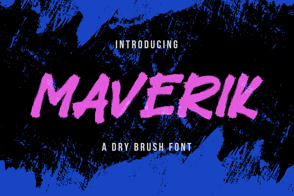 Maverik - Dry Brush Font, a Handwritten Font by StringLabs (Photo 1 of 8)