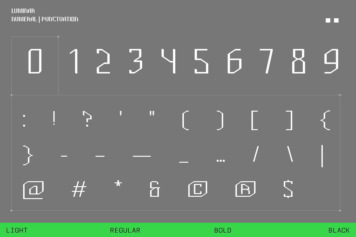 Luminar - Futuristic Font, a Sans Serif Font by CuratedType Studio (Photo 3 of 8)