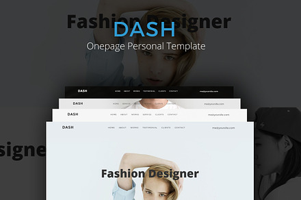 Dash - Onepage Personal (Sale), a Bootstrap Template by Zeepfeed