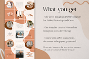 Amelia Instagram Puzzle | CANVA + PS, a Social Media Template by Slidesmash (Thumbnail 3 of 7)